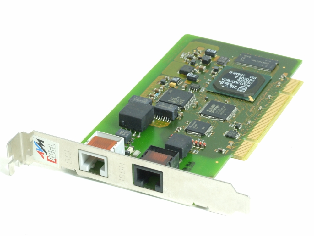 Avm Adsl Isdn Controller Interne Combo Pci Modem Fax Network Card Lan