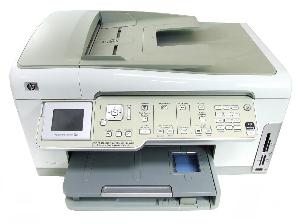 hp photosmart c7280 all in one ink system failure