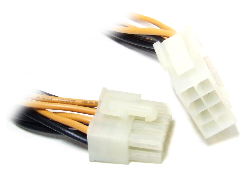 ATX 8-Pin Male to Female Extension Power Cable Netzteil Stromkabel